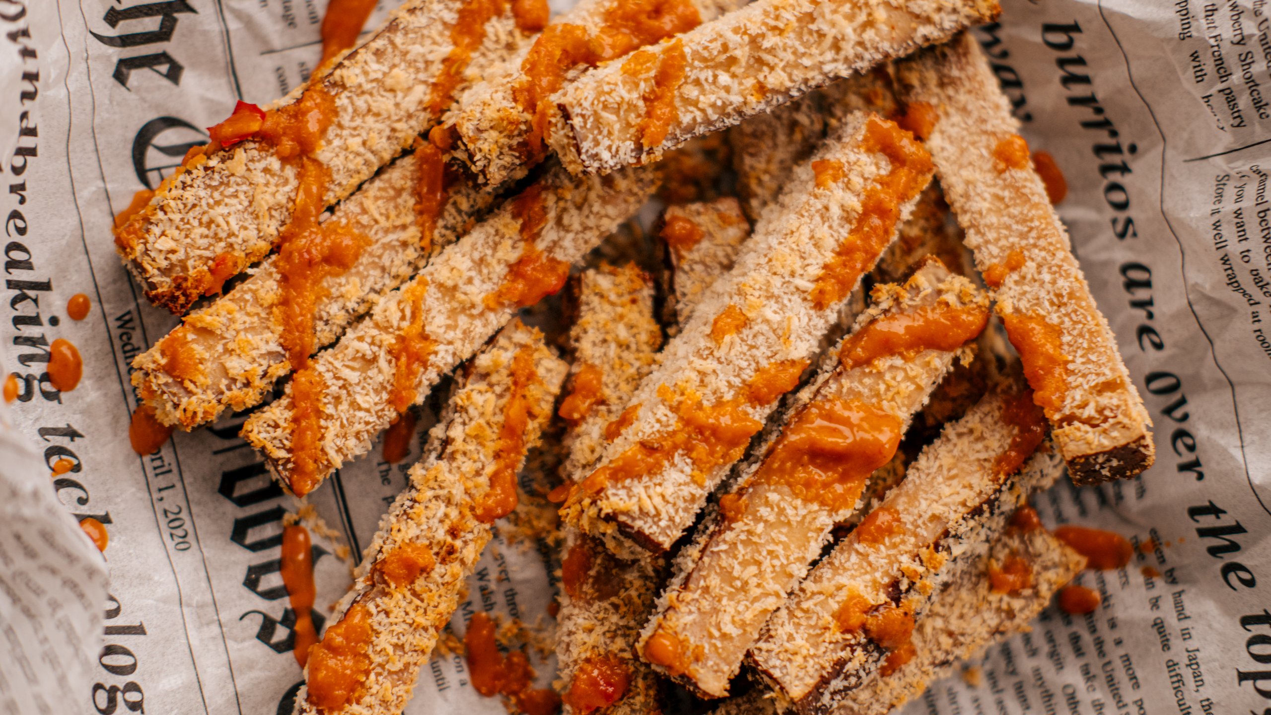 Crispy baked tofu-image
