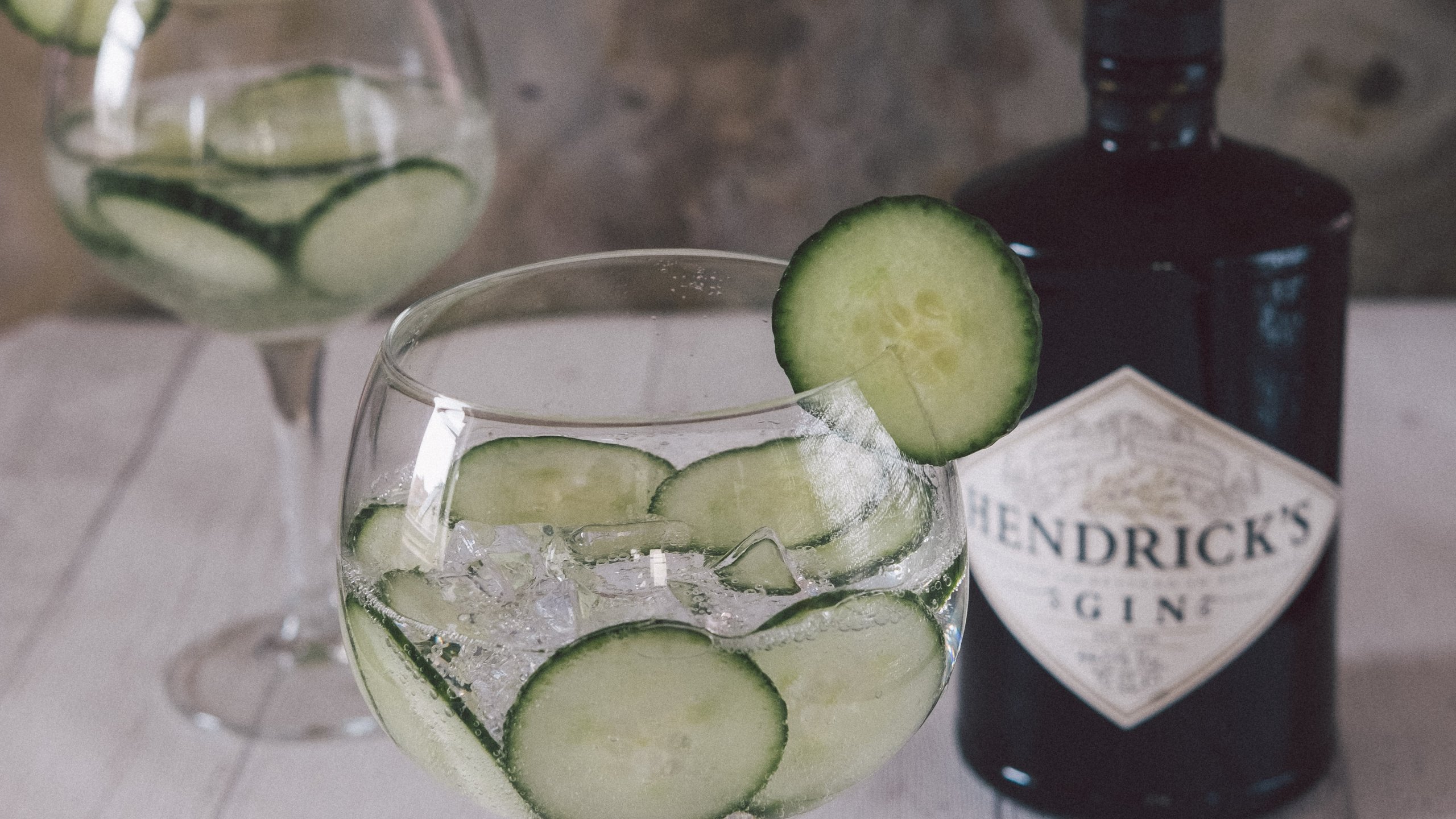 Cucumber Basil Gin and Tonic - Host The Toast