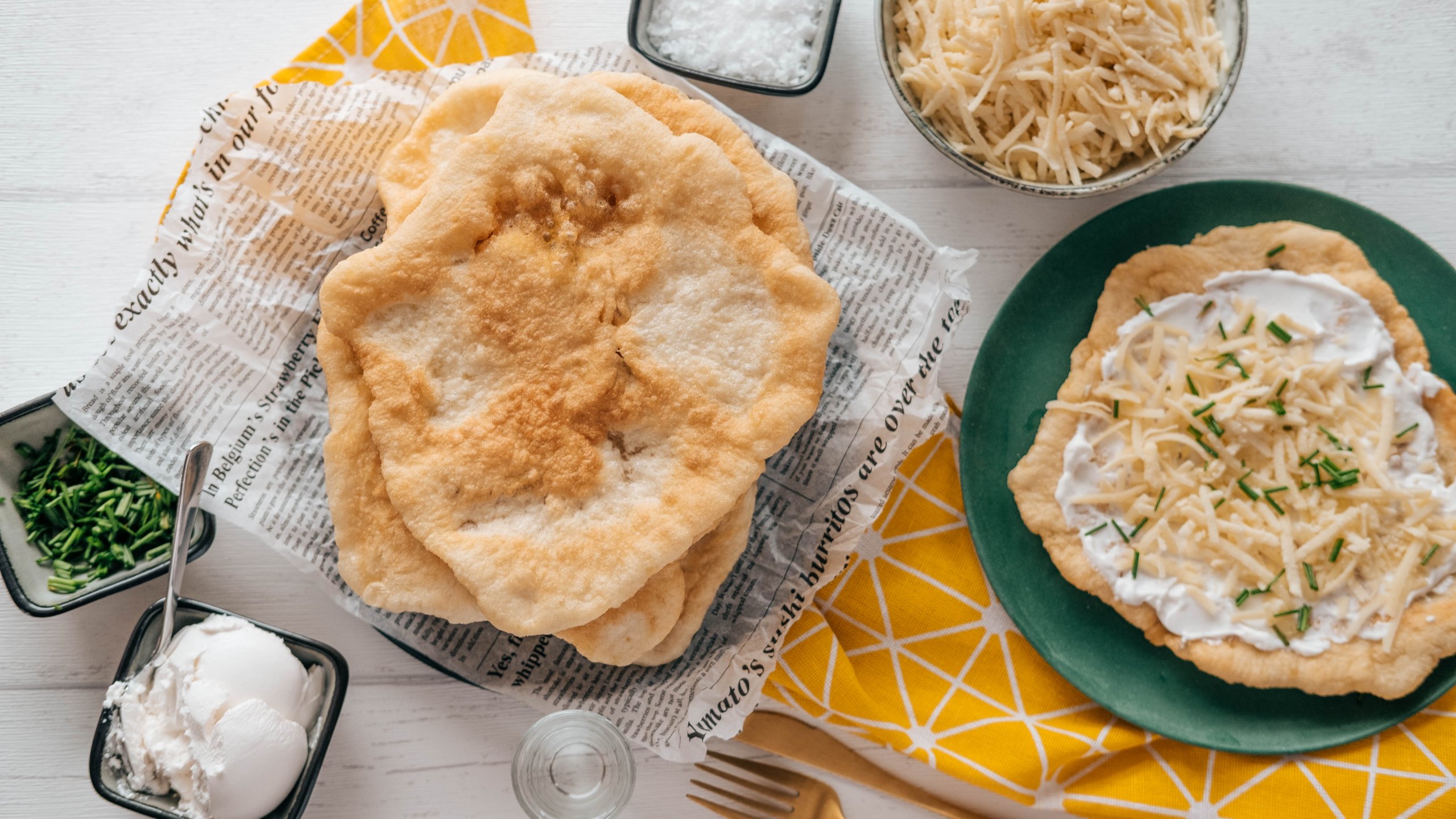 Hungarian Langos-image