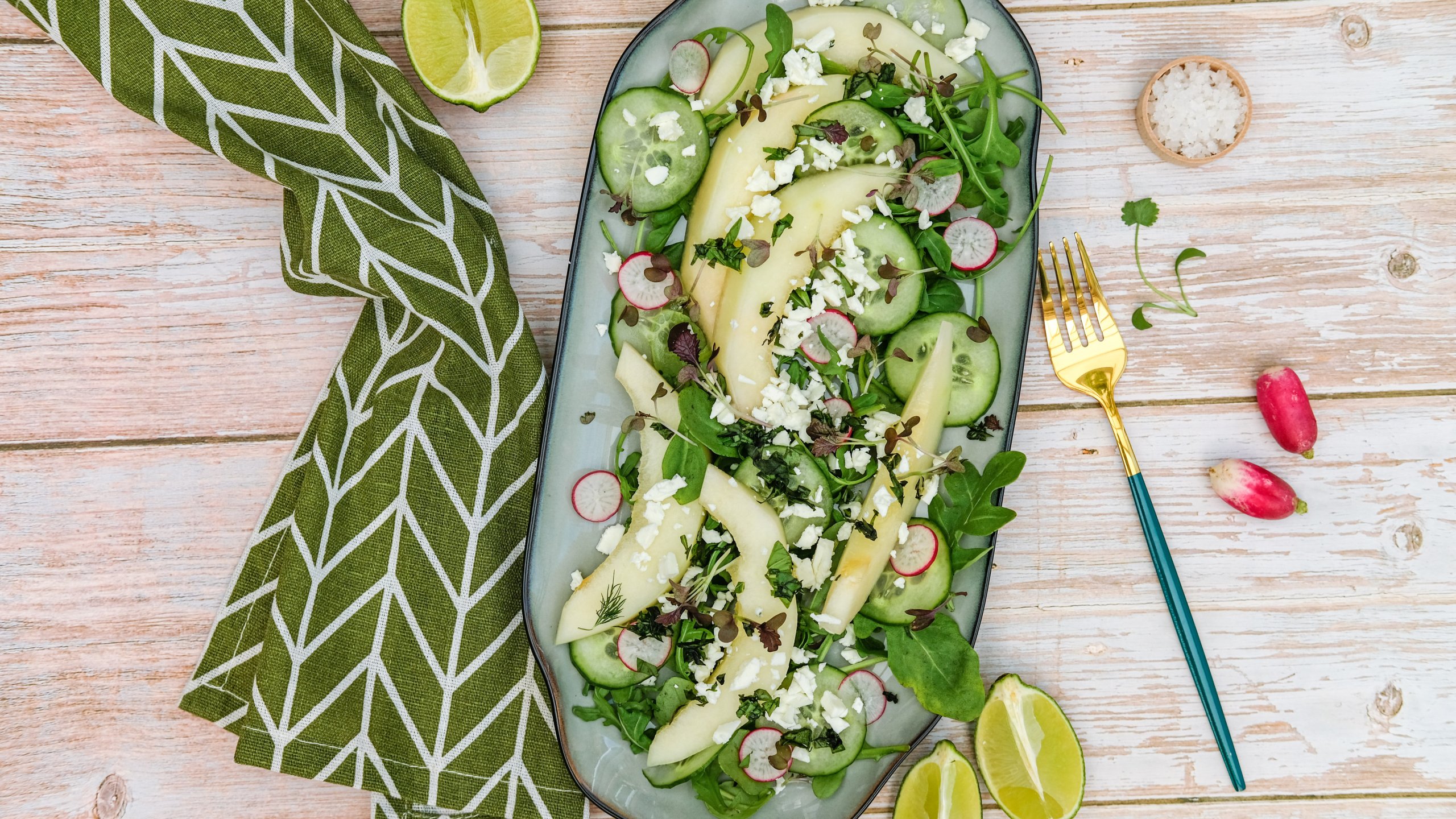 Melon cucumber salad-image