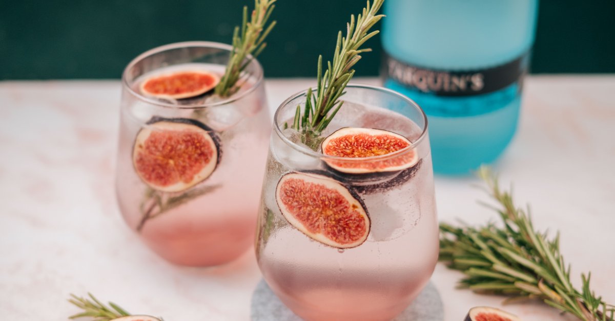 Refreshing Fall Fig cocktail Yuzu Bakes