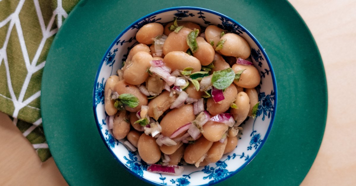 Fresh and Easy Gigante Beans Salad Yuzu Bakes