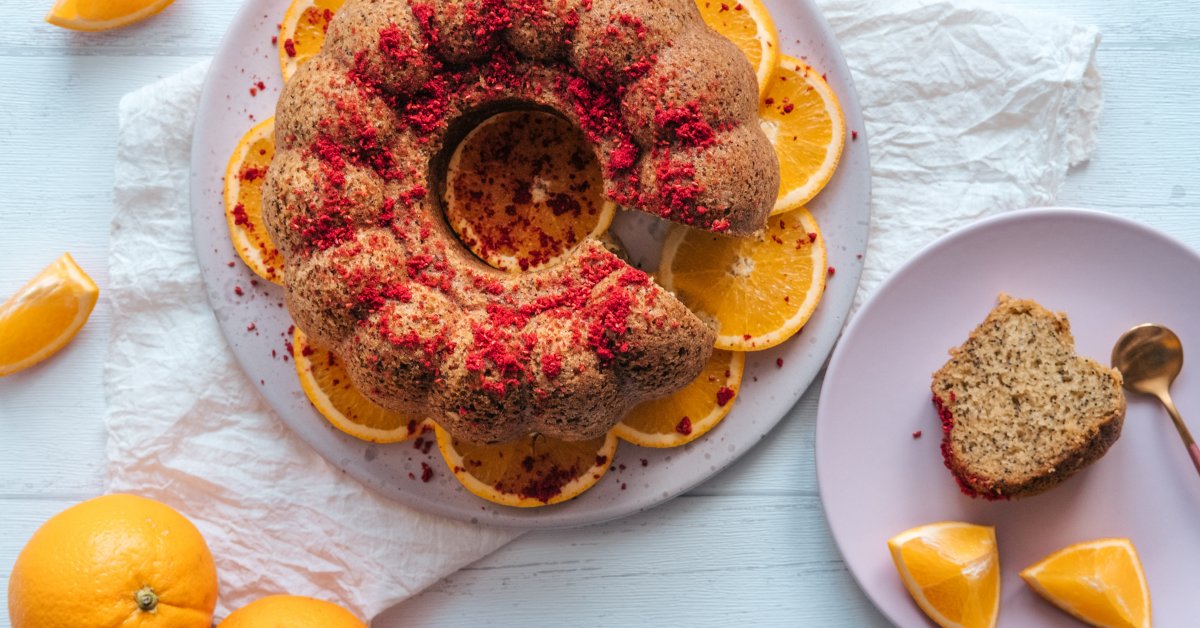 Vegan Orange Poppyseed Cake | Yuzu Bakes
