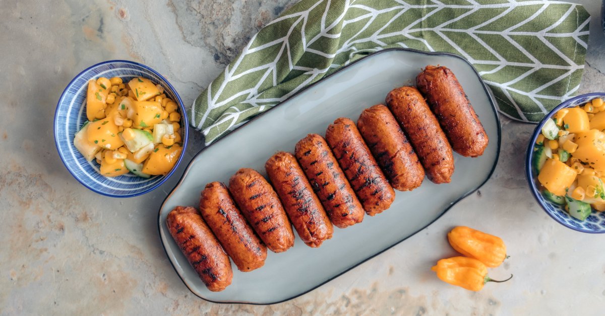 Easy Meat Free Vegan sausages Yuzu Bakes