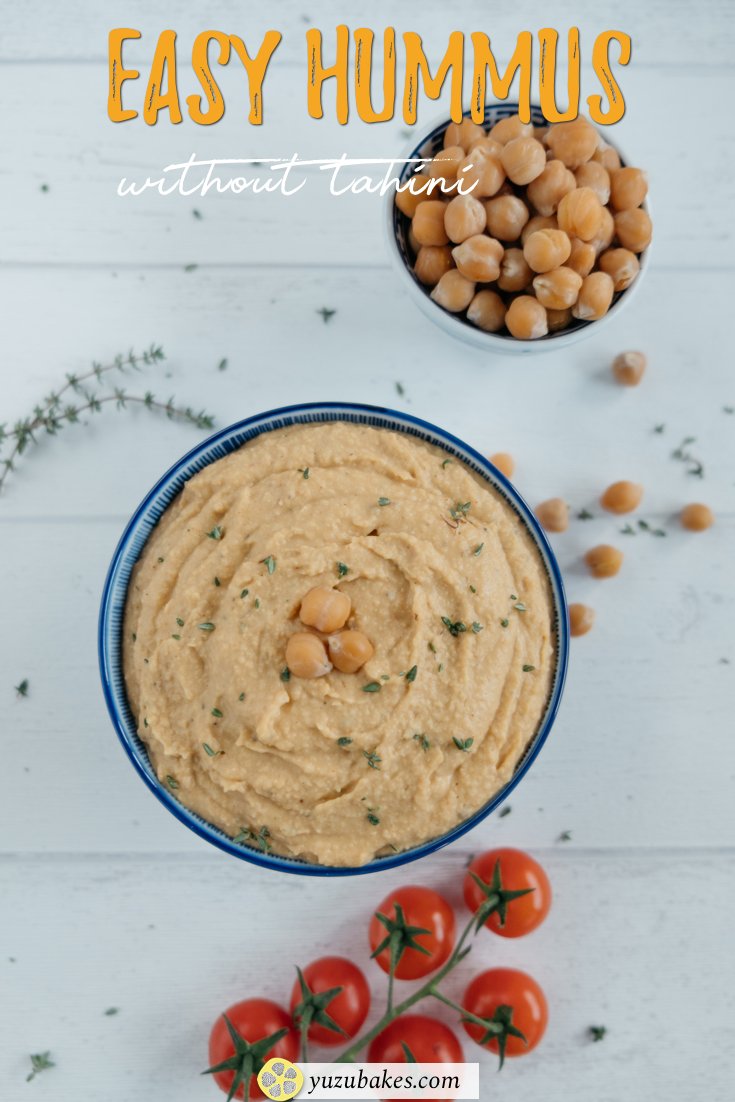 Quick and easy Hummus without tahini Recipe Yuzu Bakes