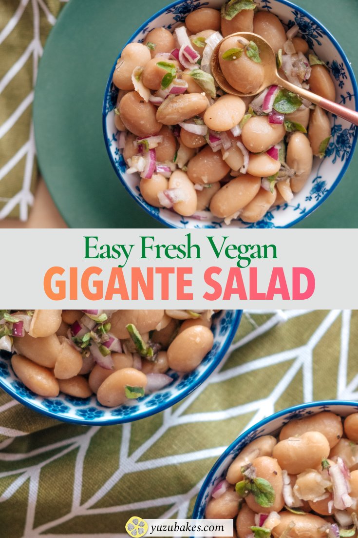 Fresh and Easy Gigante Beans Salad Yuzu Bakes