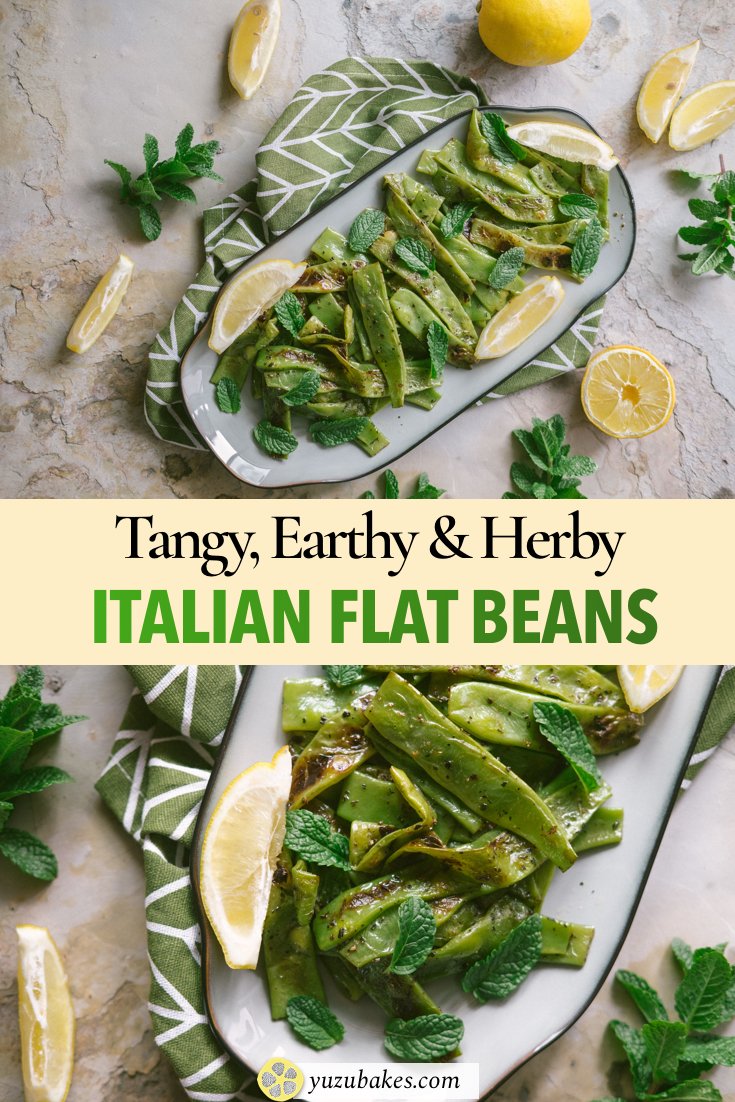 Italian Flat Beans Recipe Yuzu Bakes