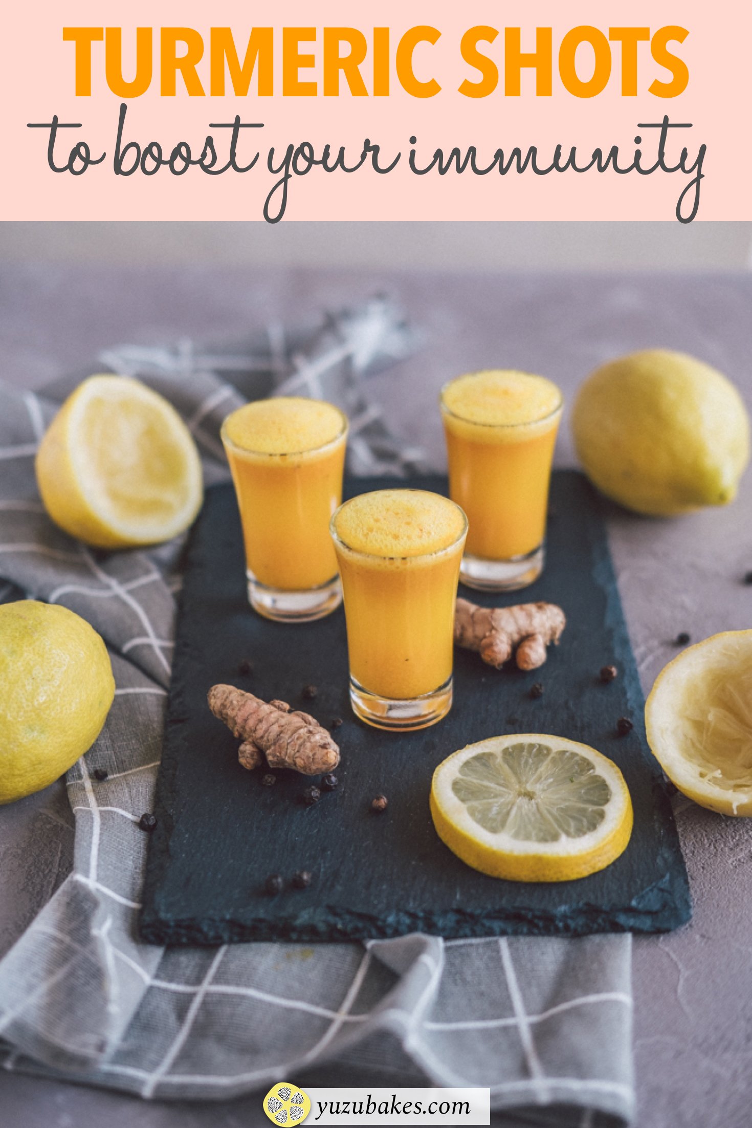 Quick & Easy Turmeric Shot Yuzu Bakes