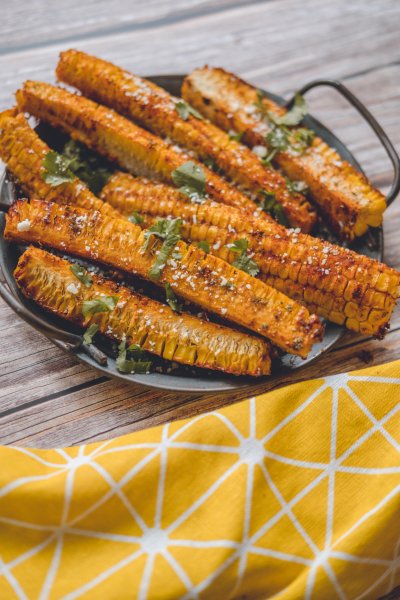 Delicious vegan corn ribs