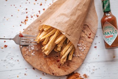 Delicious oven baked plantain fries