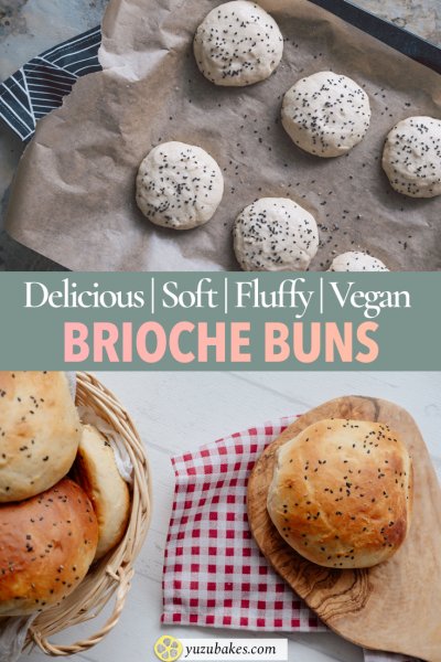 Fluffiest Vegan Brioche Buns | Yuzu Bakes