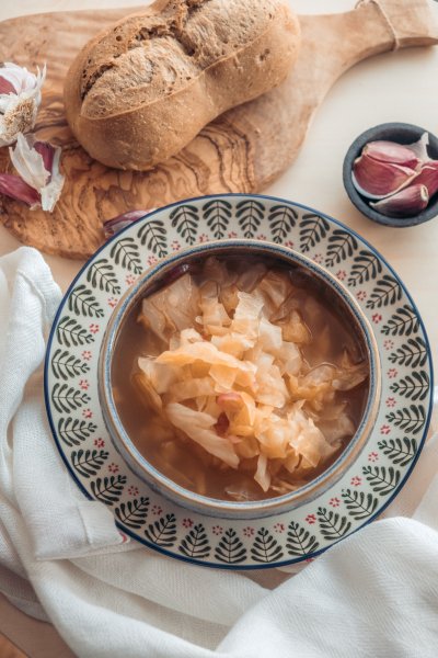 Russian Sour Cabbage soup