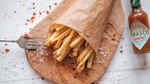 Delicious oven baked plantain fries