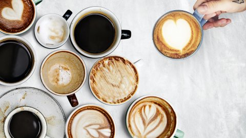 The best milk frother to create an array of coffee cups with different foam levels